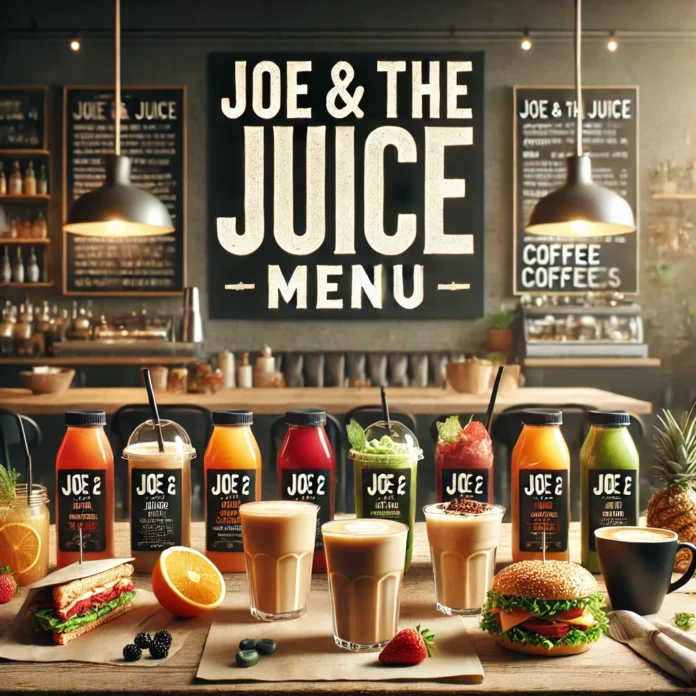Joe and the Juice Menu Complete Drink Guide