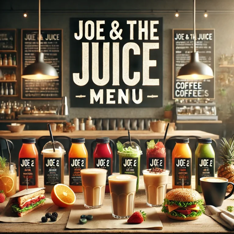 Joe and the Juice Menu Complete Drink Guide